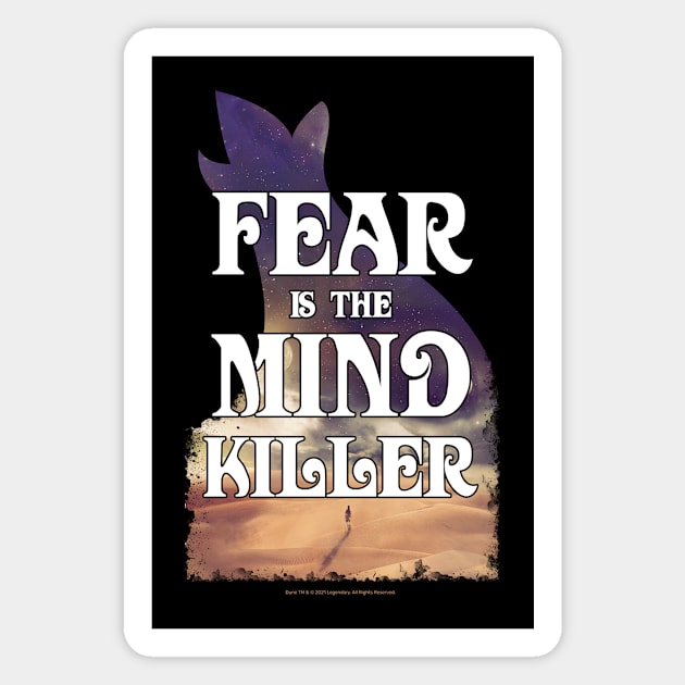 Fear Is The Mind Killer Sand Dunes Vintage Magnet by Dream Artworks